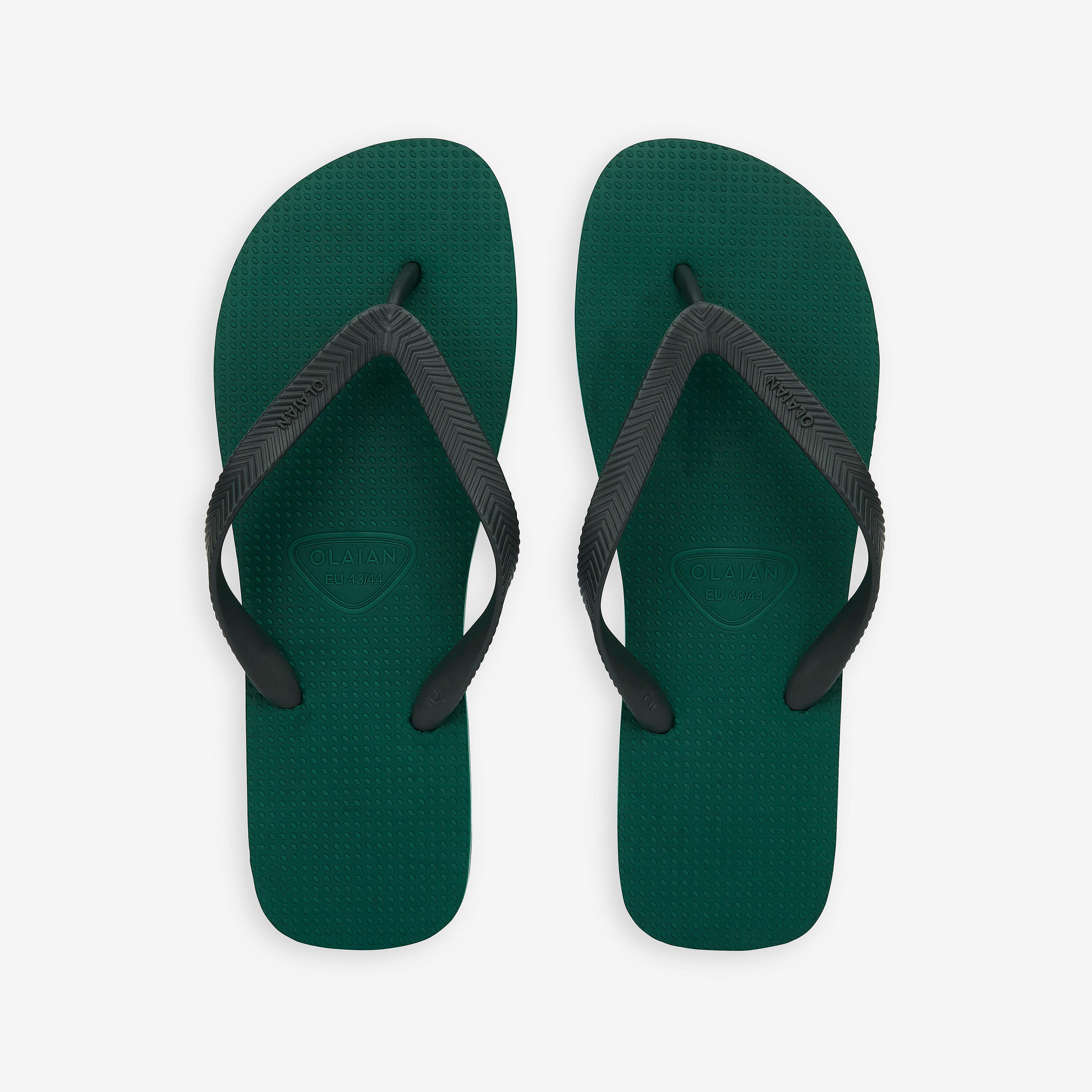 Herenteenslippers 500 groen 3/4