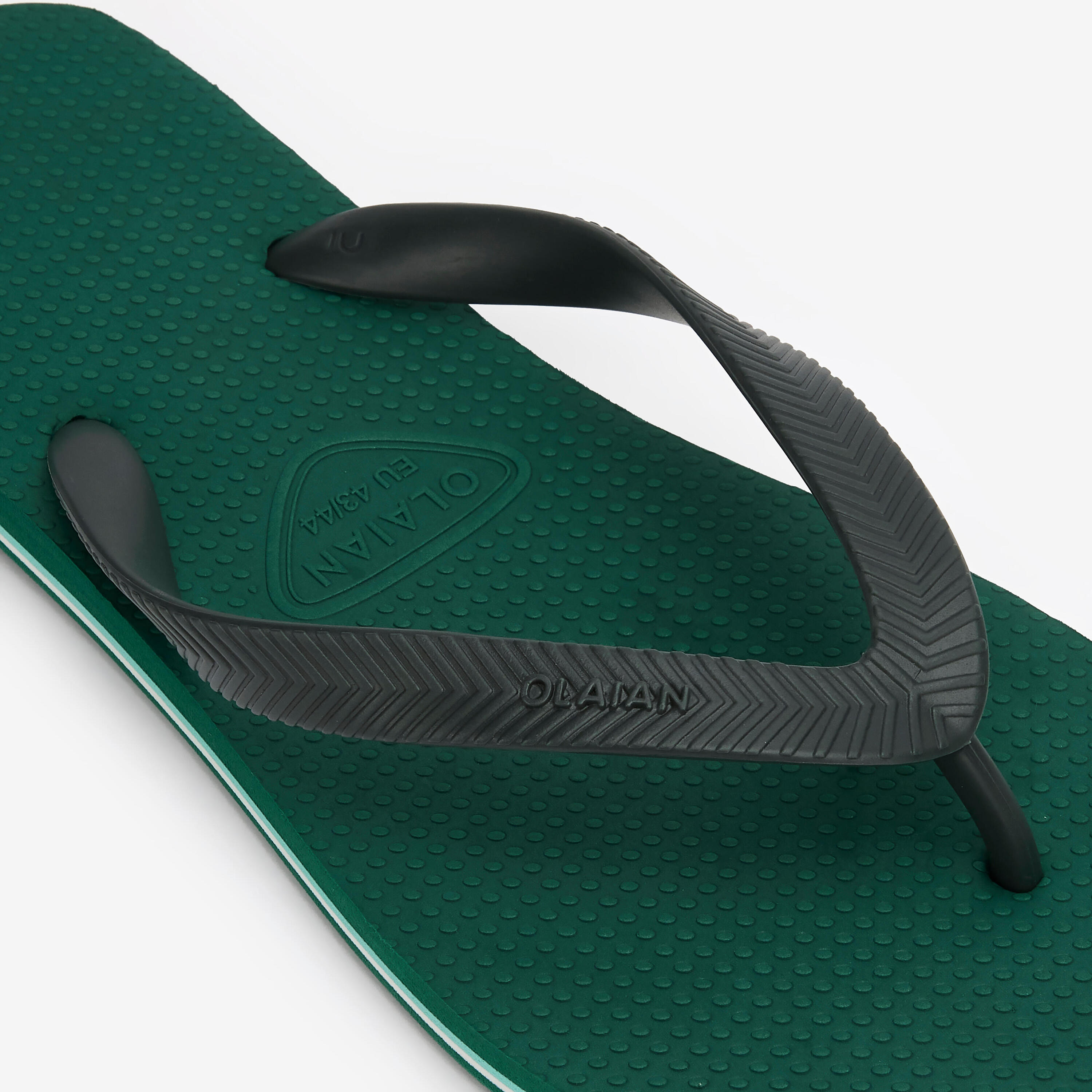 Herenteenslippers 500 groen 4/4