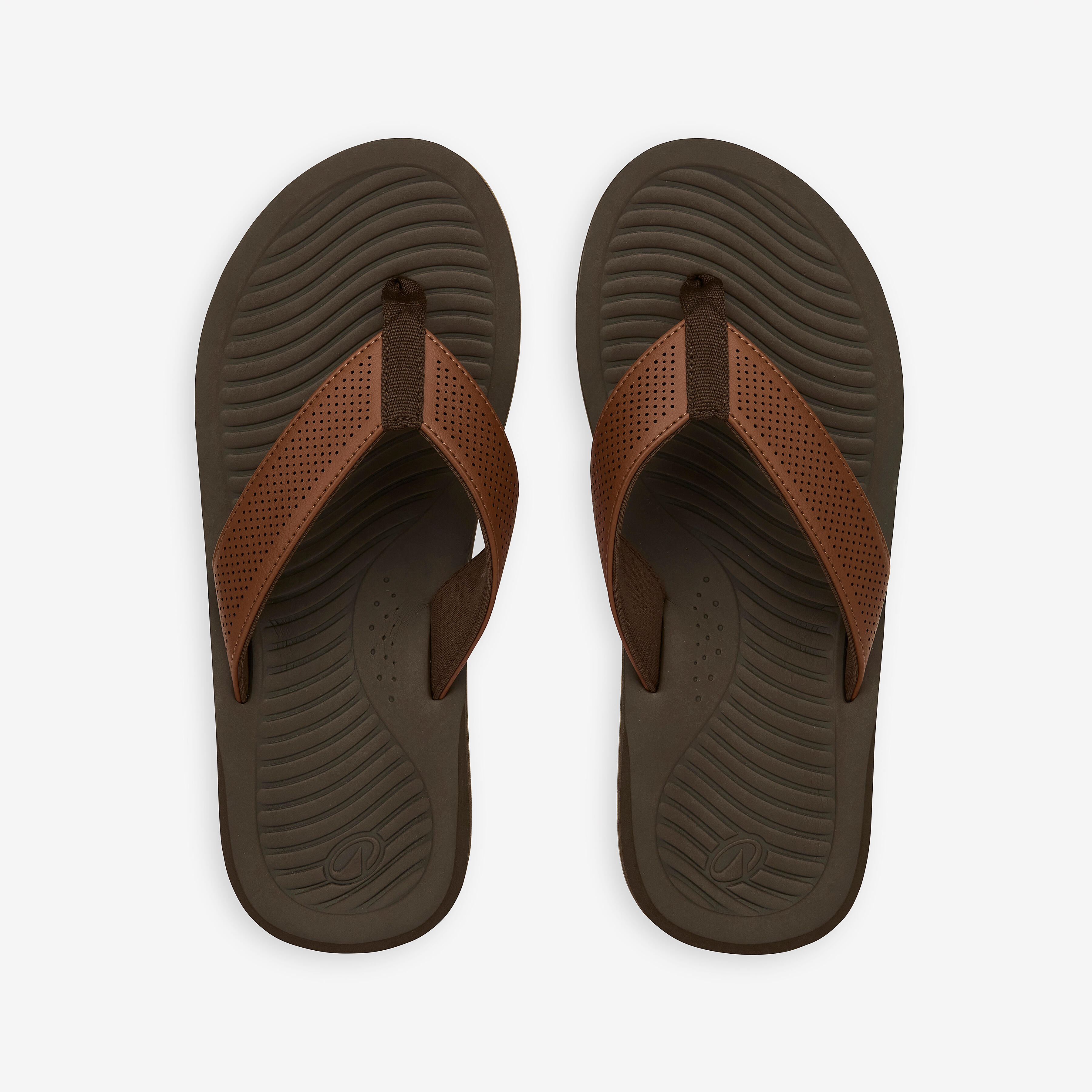 DECATHLON Pánske žabky 550 Simi hnedé 39-40 · záber 4