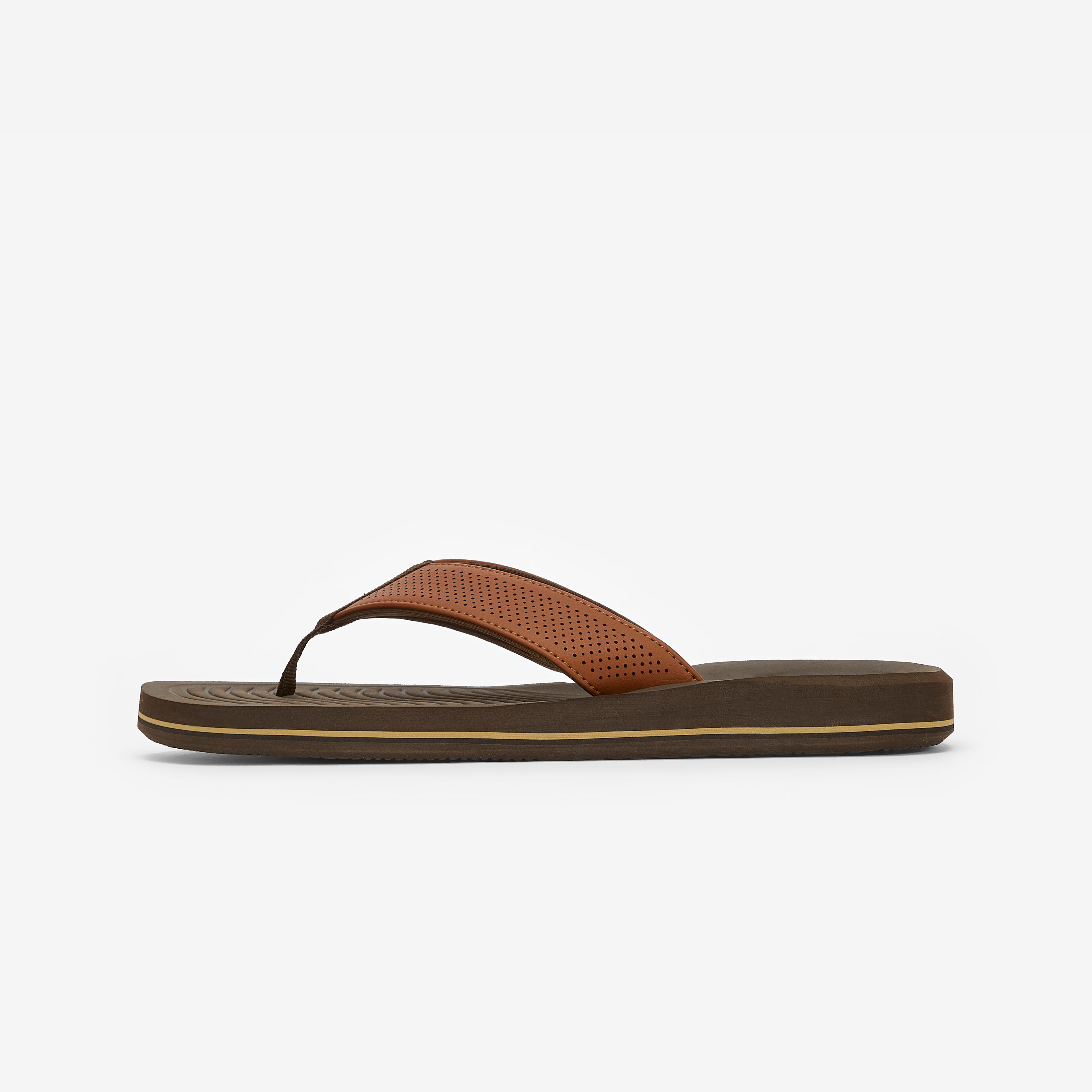 DECATHLON Pánske žabky 550 Simi hnedé 39-40 · záber 3