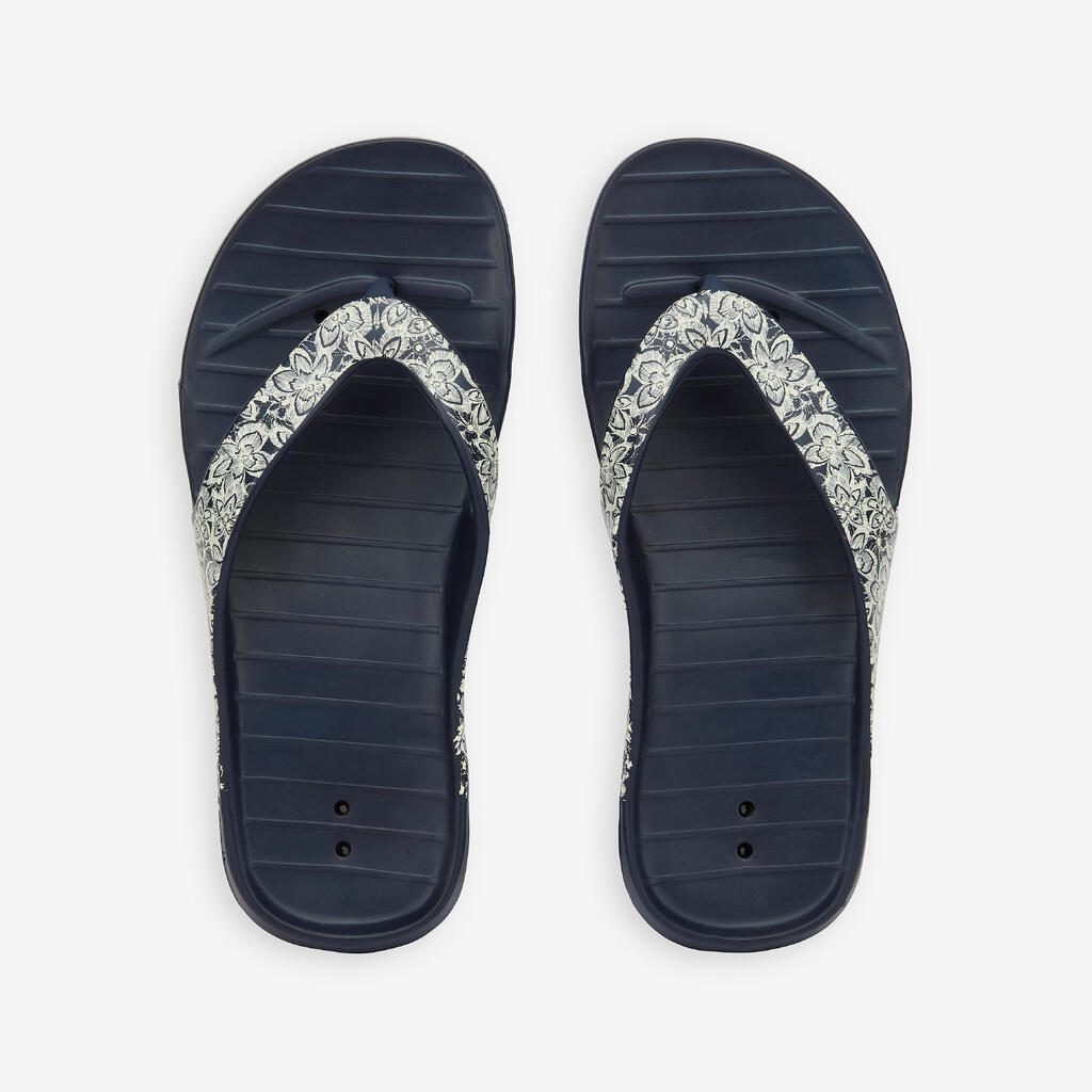 Tongs piscine Femme - Tonga 500 bleu navy