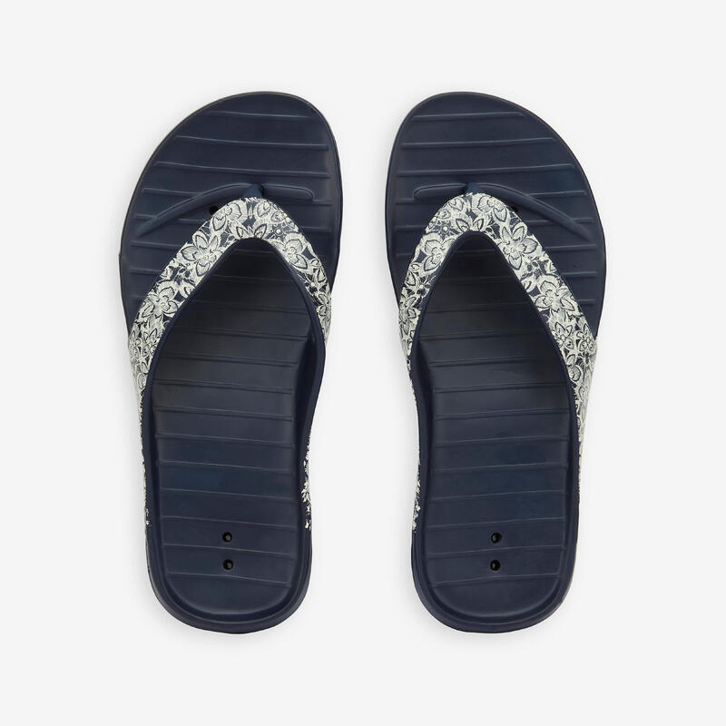 Tongs piscine Femme - Tonga 500 bleu navy