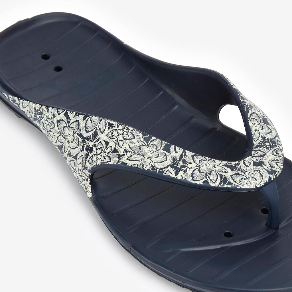 Tongs piscine Femme - Tonga 500 bleu navy