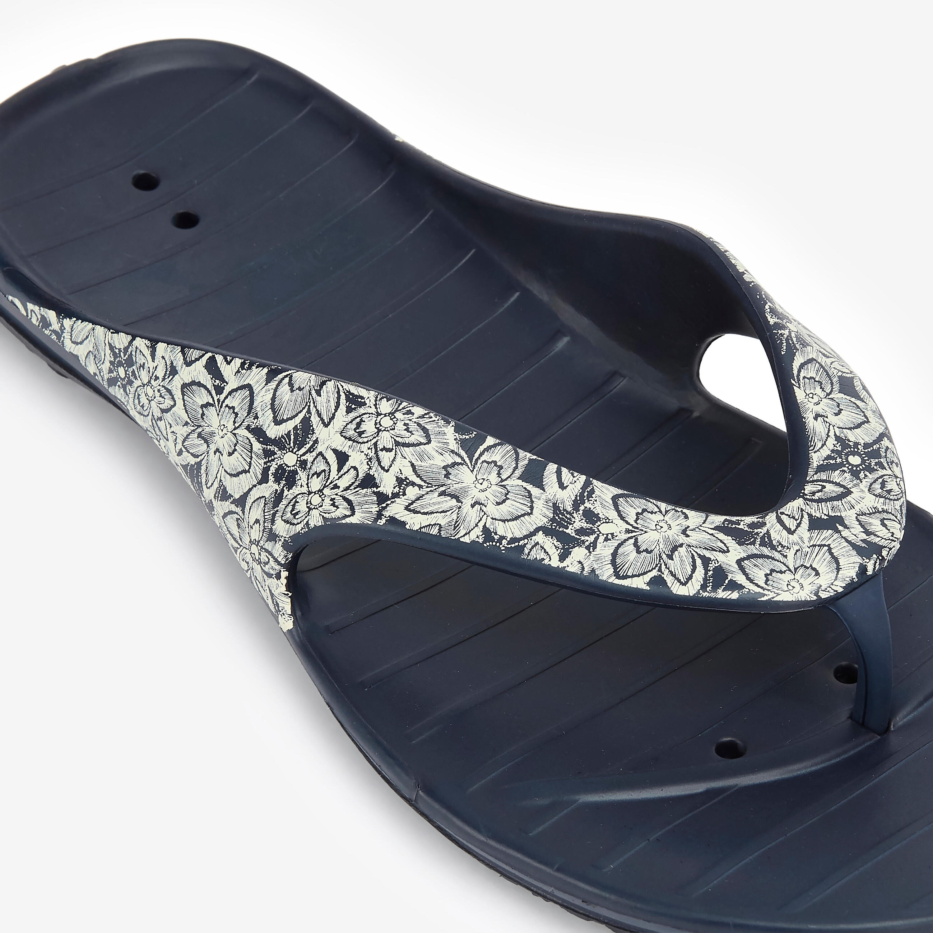 Teenslippers Tonga 500 voor dames marineblauw 4/4