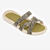 Claquettes piscine Femme - Slap 500 beige or olive