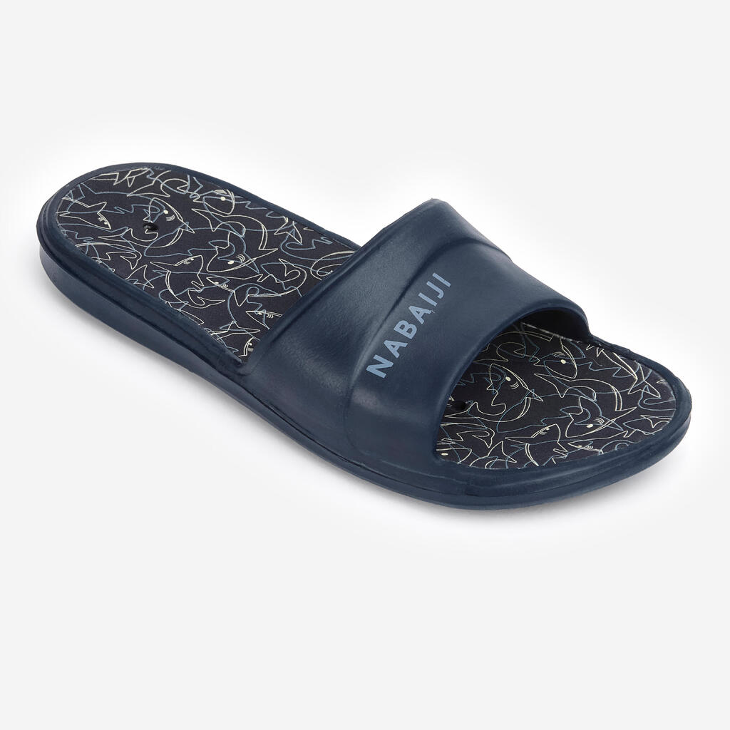 Chanclas de piscina para Niños Nabaiji Slap 500 Turquesa