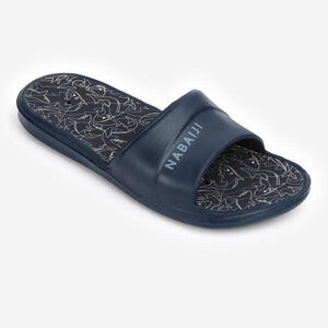 Chanclas Piscina Slap 500 Niños Negro Estampado Tiburones