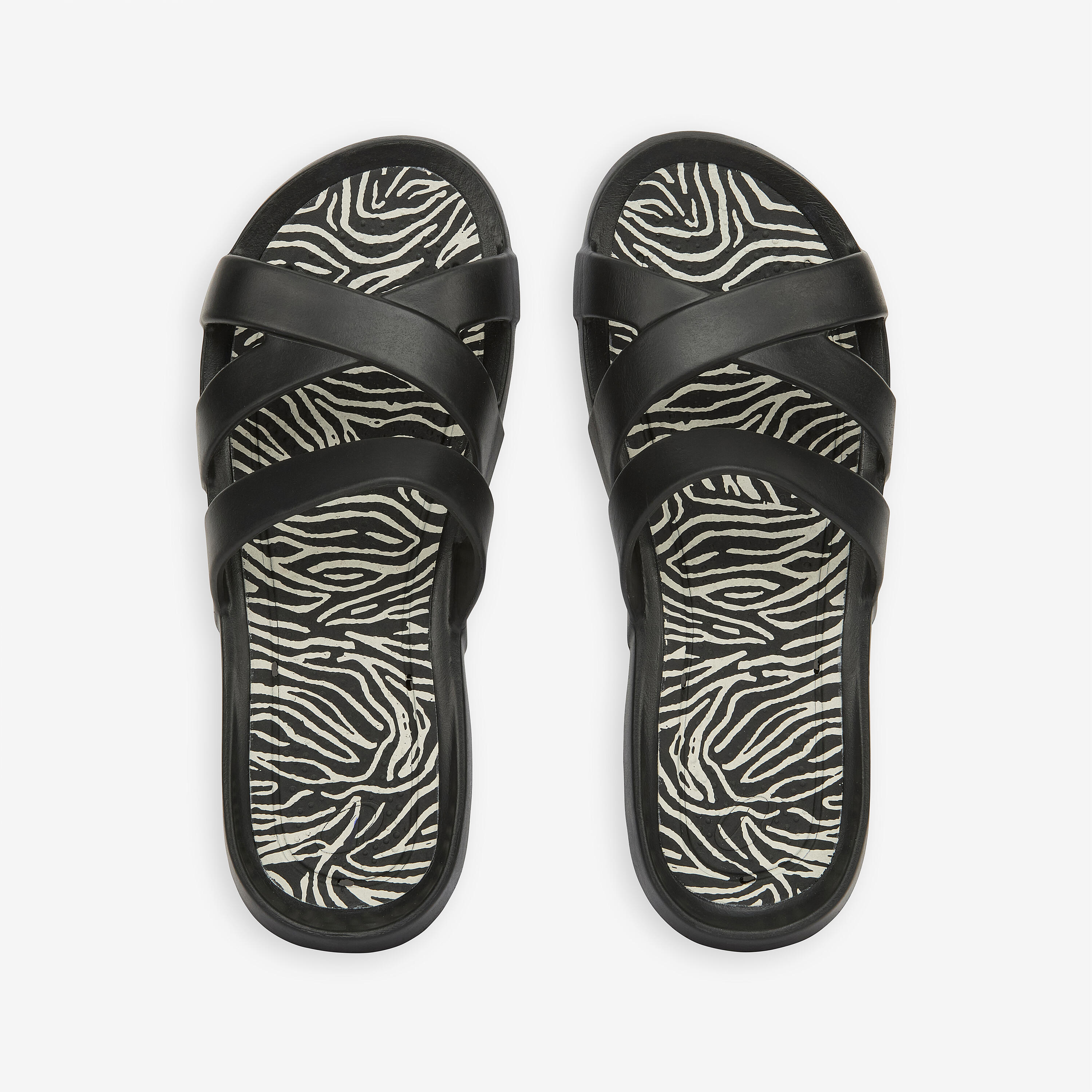Chanclas Piscina 500 Mujer Negro Zeb 1 3/4
