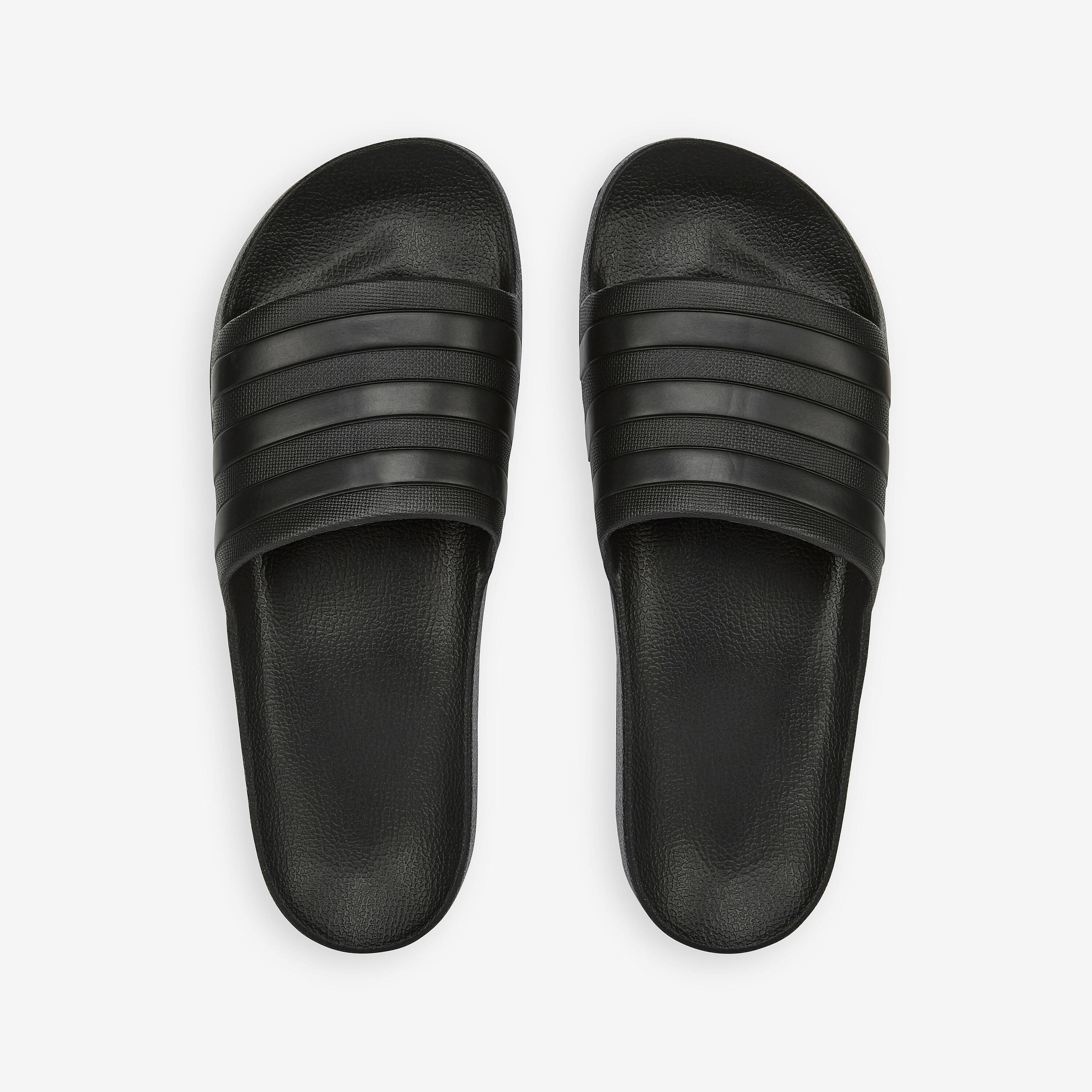 Badelatschen - Adilette Aqua schwarz  3/4