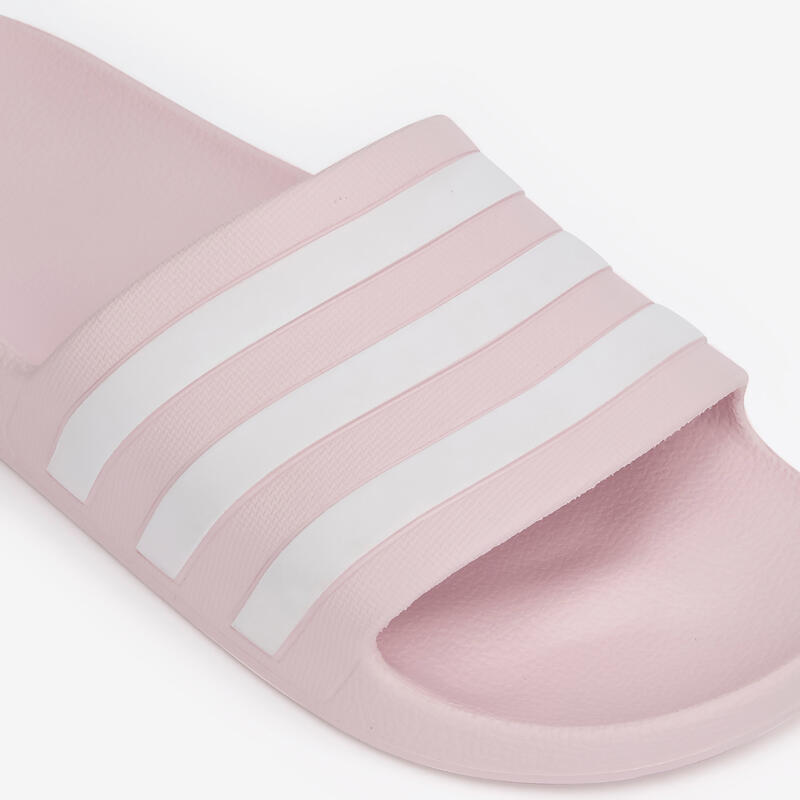 Badslippers voor zwembad Adilette Aqua roze wit