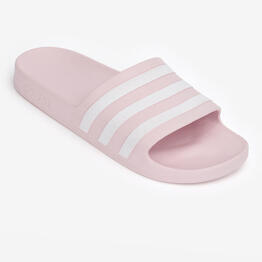 Sandale claquette ADILETTE AQUA rose blanc