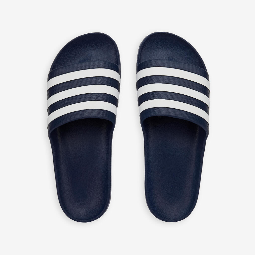 Sandale claquette ADILETTE AQUA bleu blanc