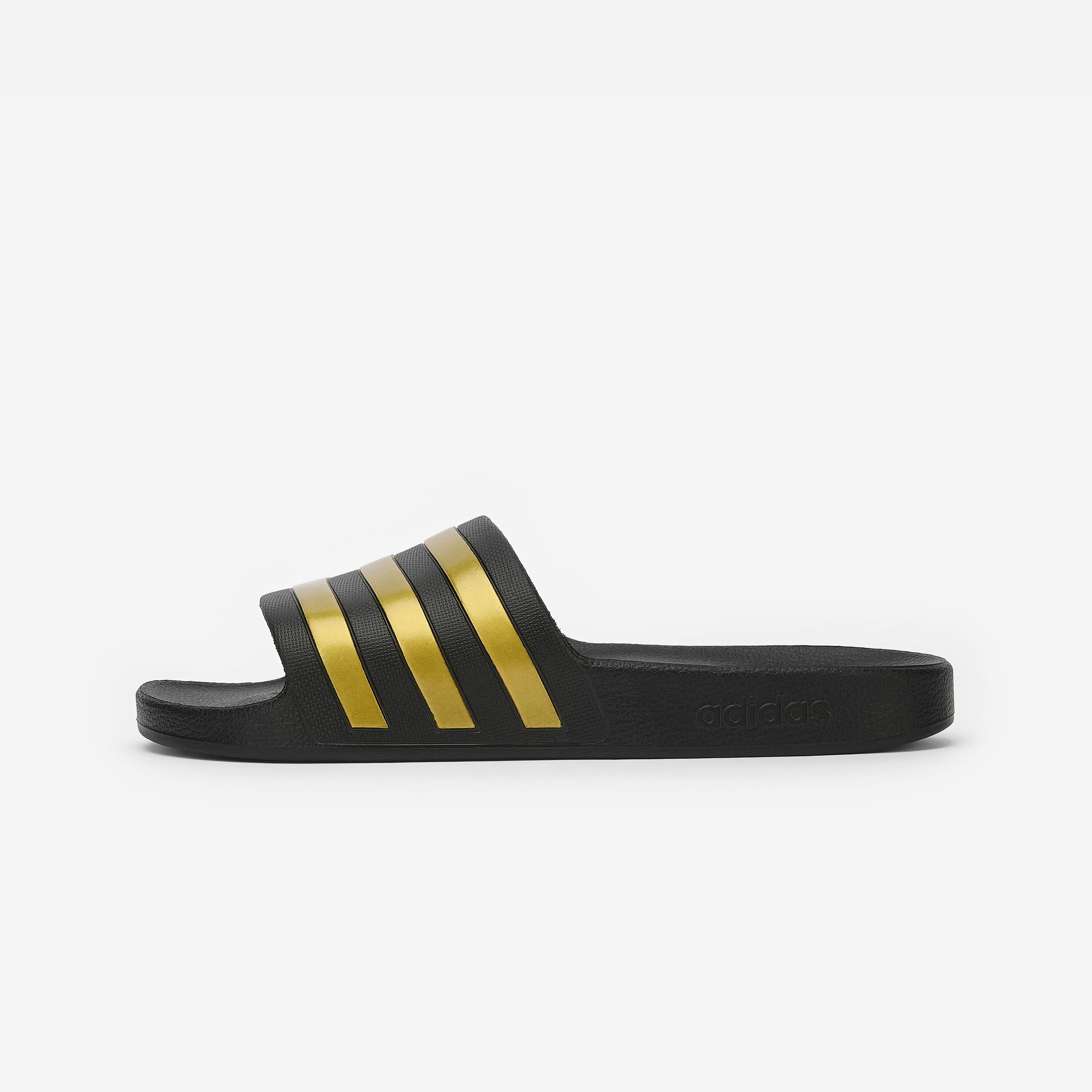 Chanclas piscina Hombre adidas Adilette Aqua pala negro oro 2/4