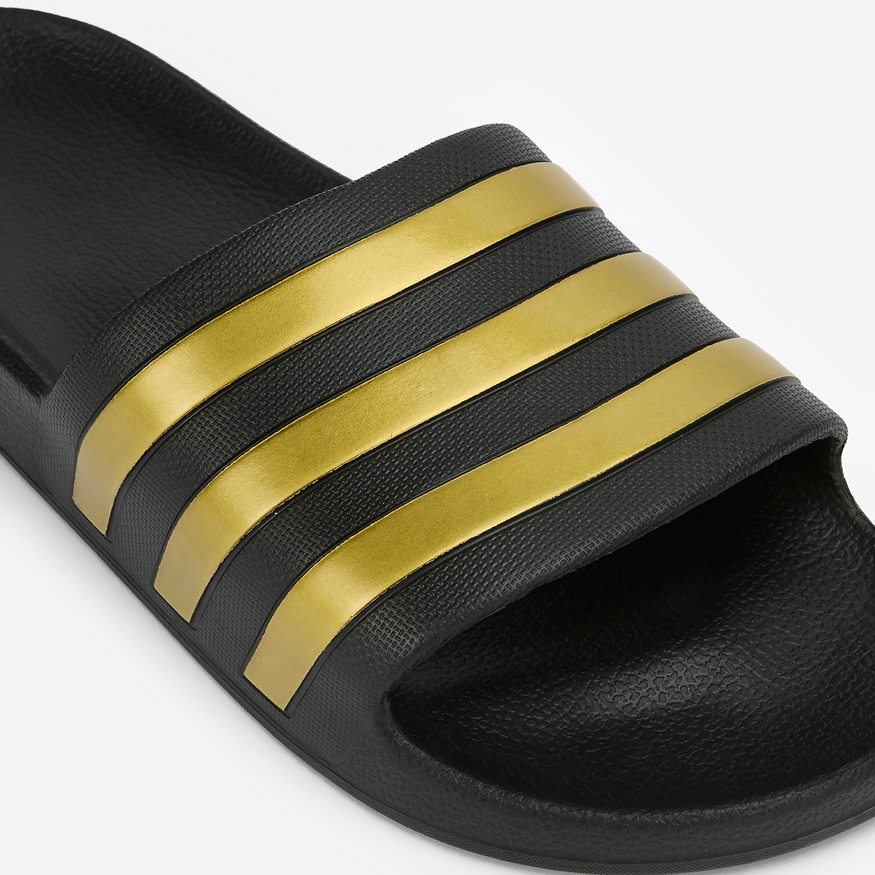 Chanclas piscina Hombre adidas Adilette Aqua pala negro oro 4/4
