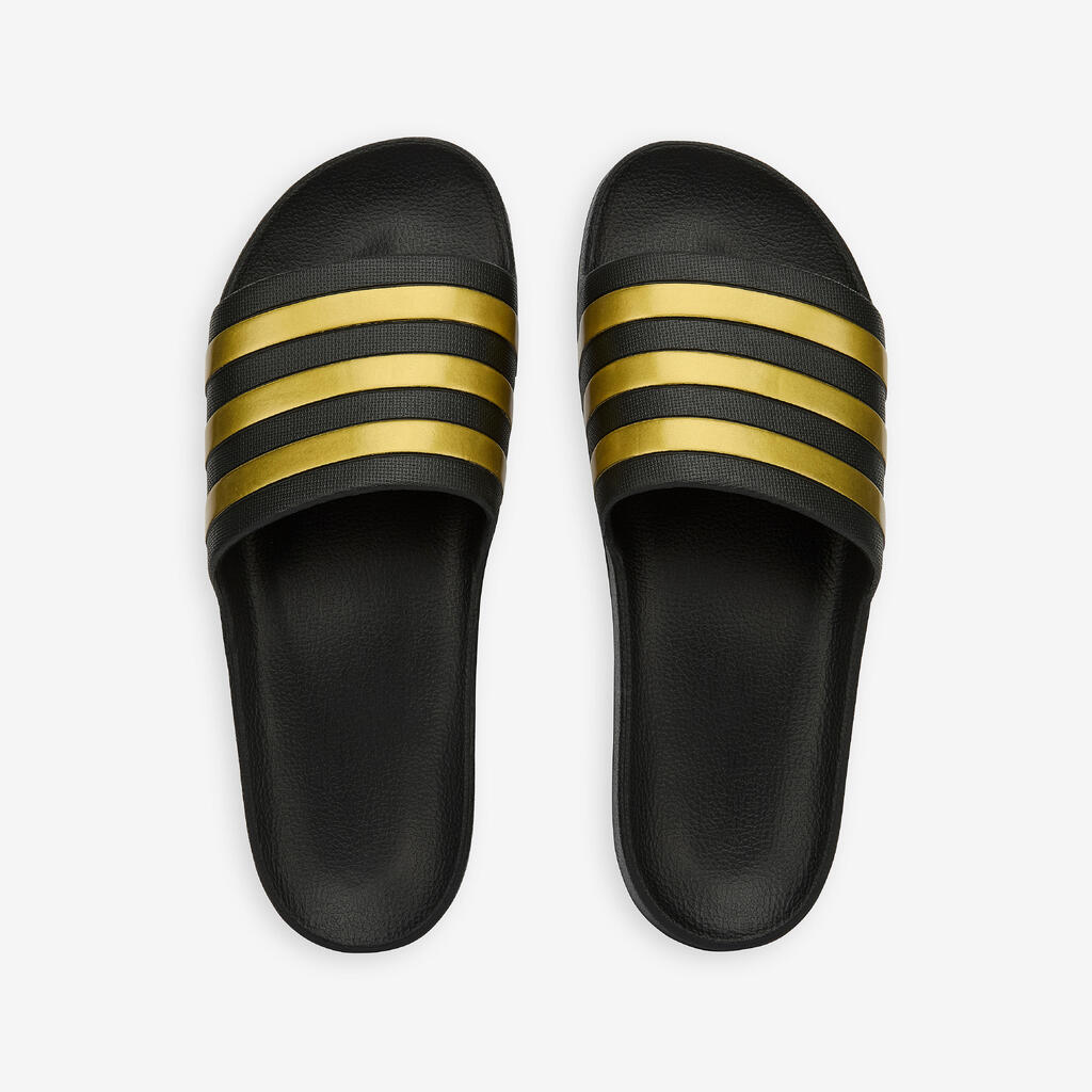 Sandal flip-flops ADILETTE AQUA black gold