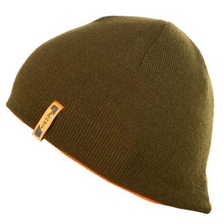 BONNET CHASSE 300 REVERSIBLE ORANGE VERT | Solognac