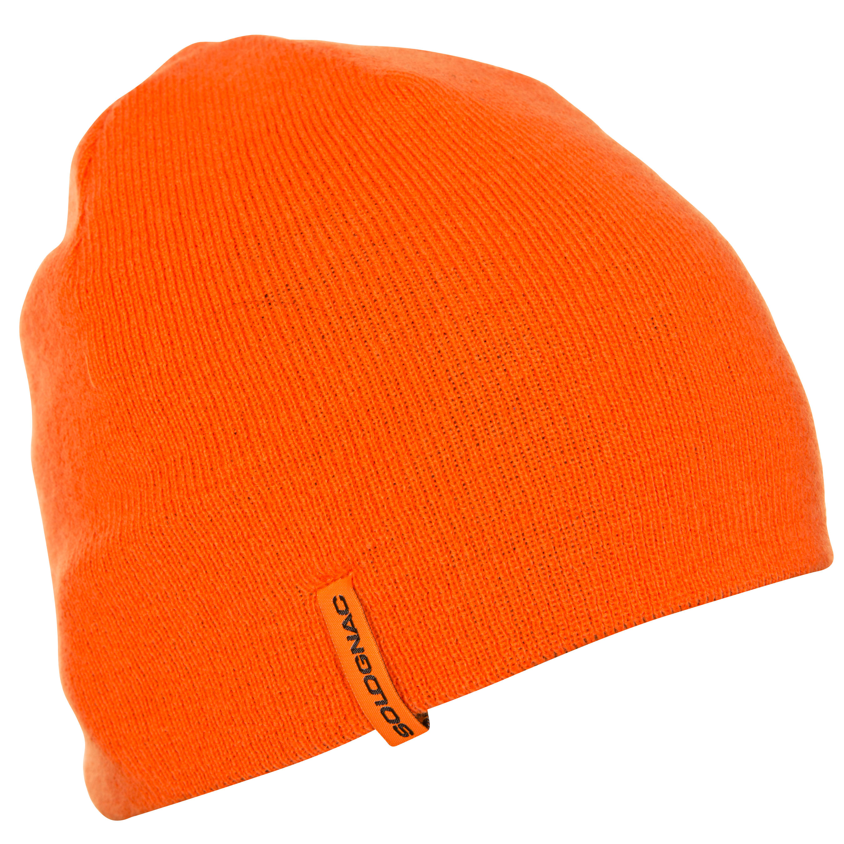 300 REVERSIBLE HUNTING HAT - ORANGE GREEN - SOLOGNAC