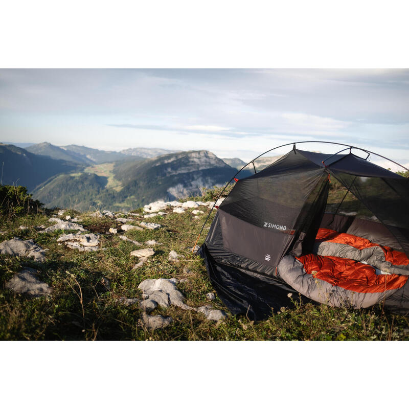 2 Kişilik Outdoor Trekking Çadır - Gri/Siyah - MT900