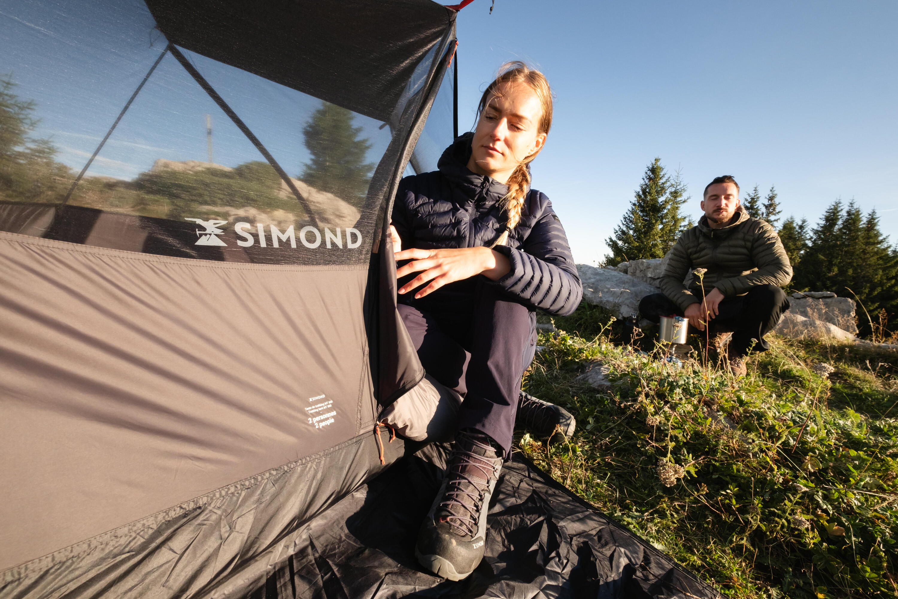Tente dôme de trekking 2 places, légère et autoportante, MT900 15/19