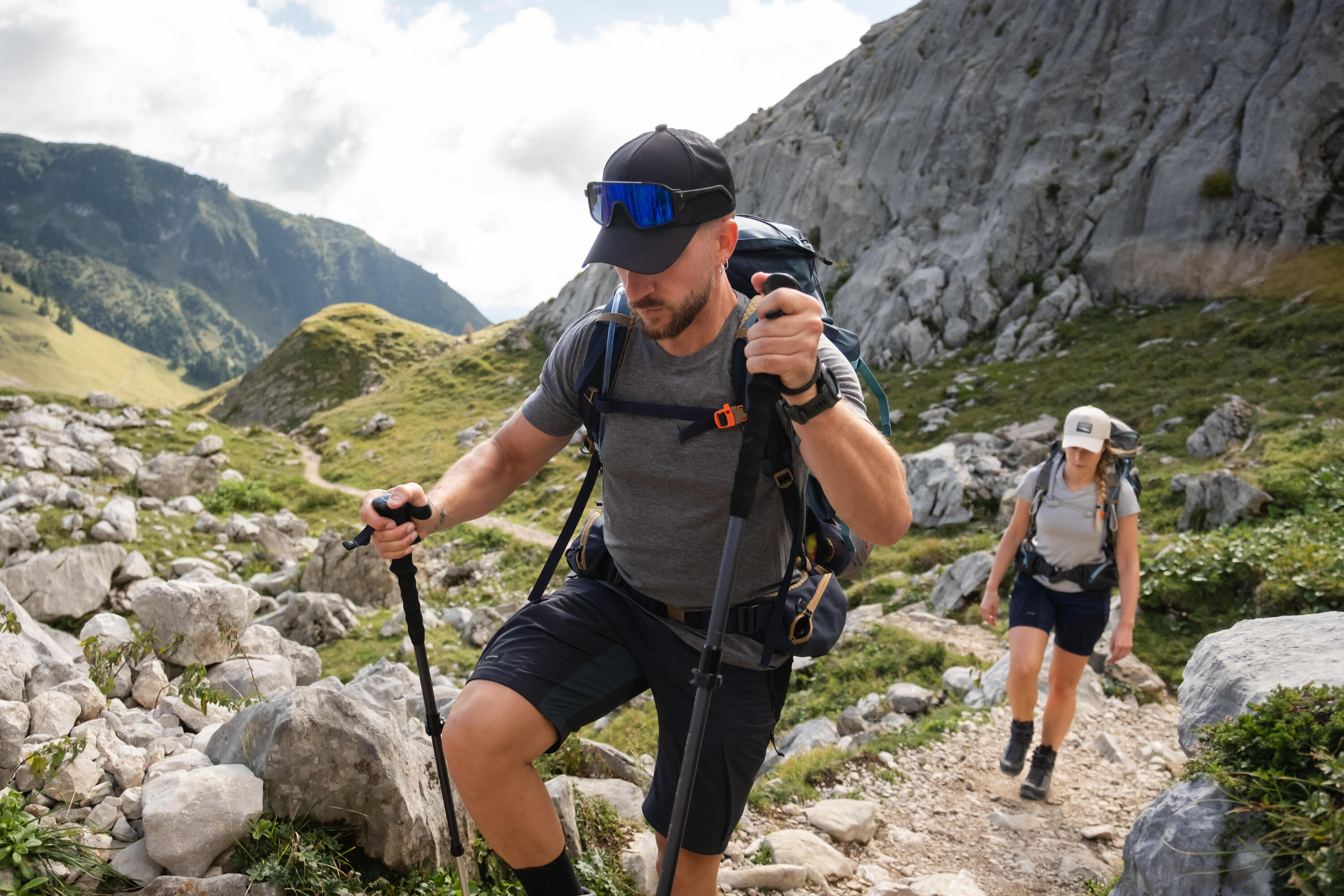 T-shirt trekking uomo MERINO FRESH grigia 8/8