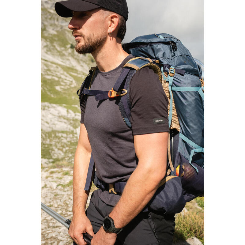 Tricou cu lână merinos Merino Resist Gri Bărbați