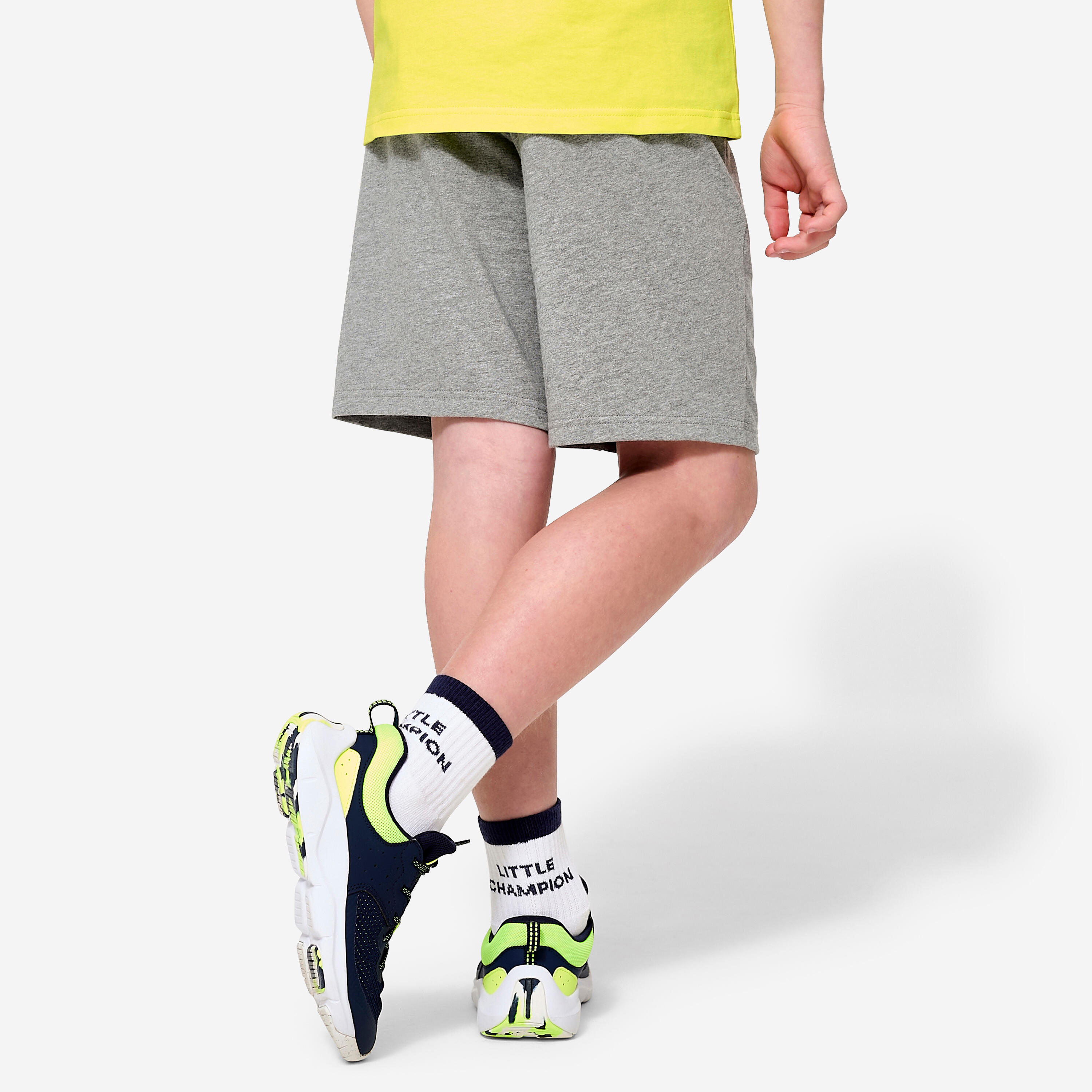 Shorts Kinder Baumwolle - grau  4/6