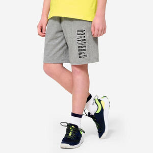 Pantalón Corto Puma Niños Gris Algodón