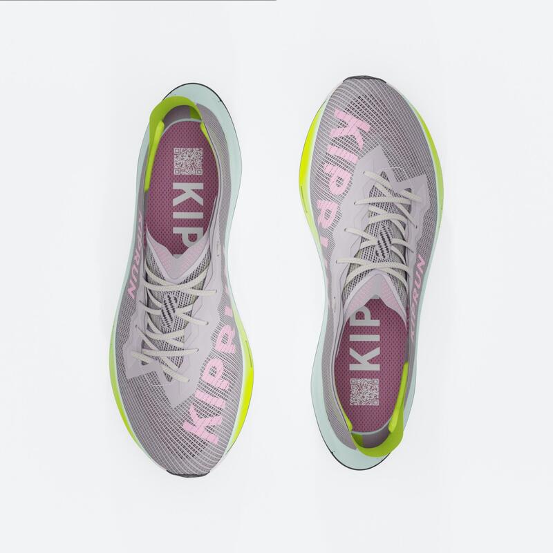 Kadın Karbon Plakalı Koşu Ayakkabısı - Mor/Sarı - Kiprun KD900X LD2