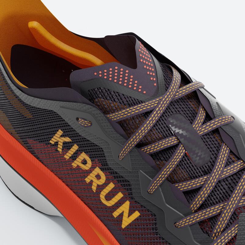 Chaussures de Running à plaque carbone Femme, Kiprun KD900X LD2 - Orange