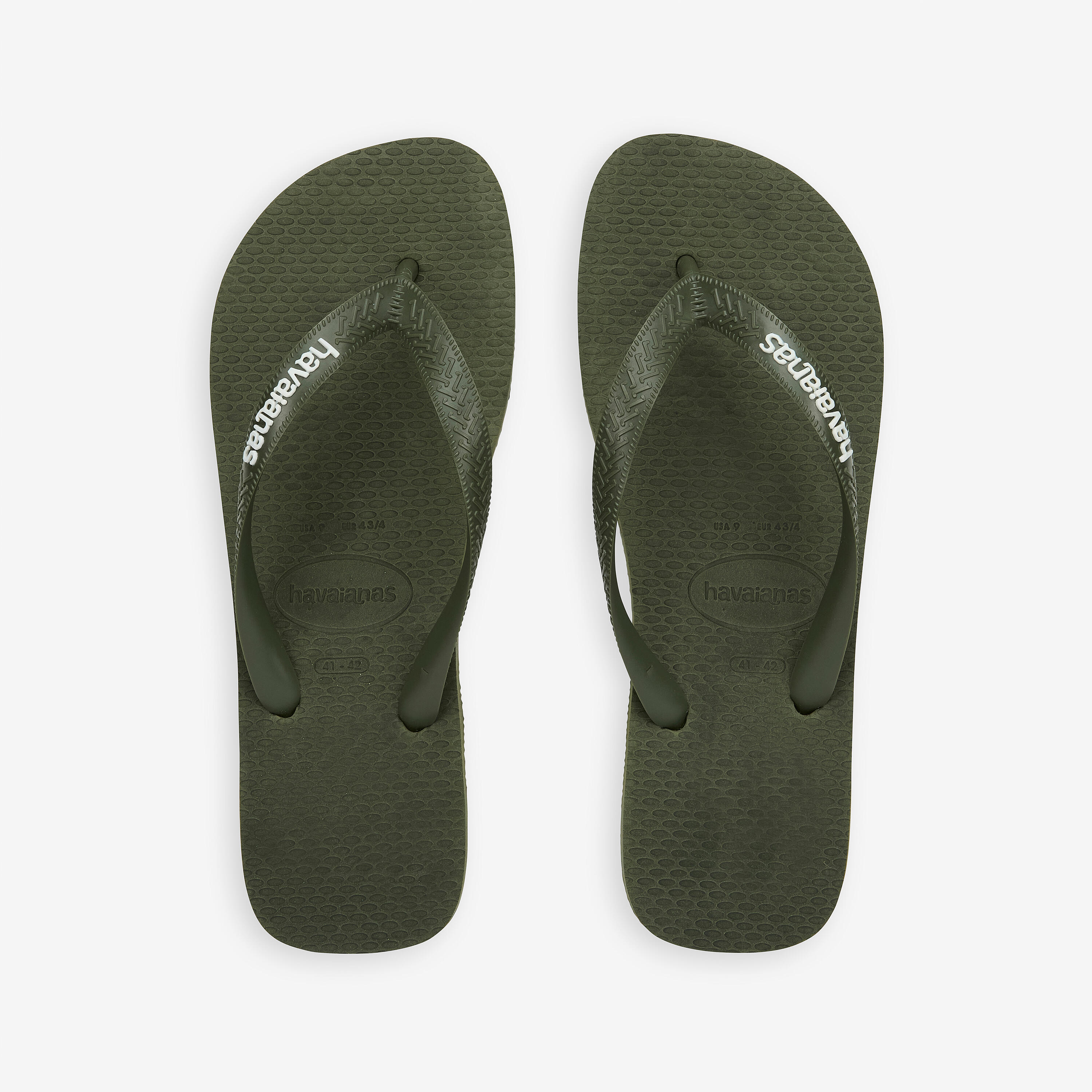 Teenslippers voor heren Logo groen 3/4