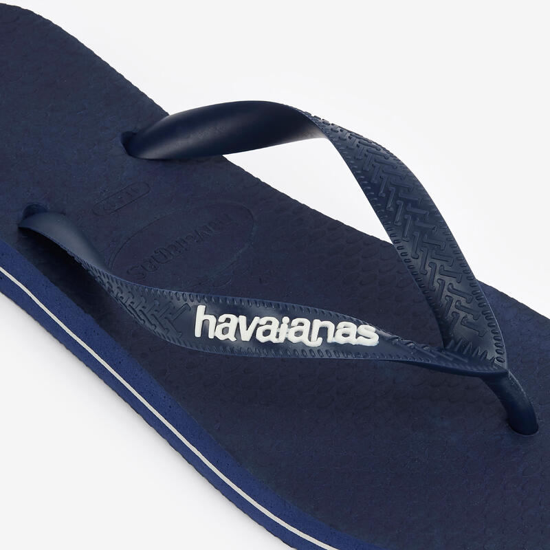 Tongs Homme Havaianas - Logo filet bleu marine