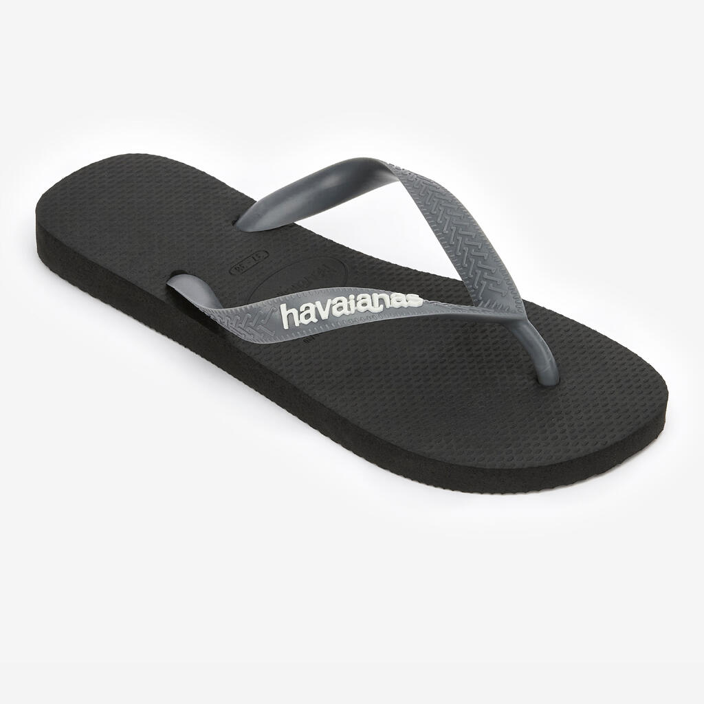 Men’s flip-flops Havaianas - Logo pop up black grey