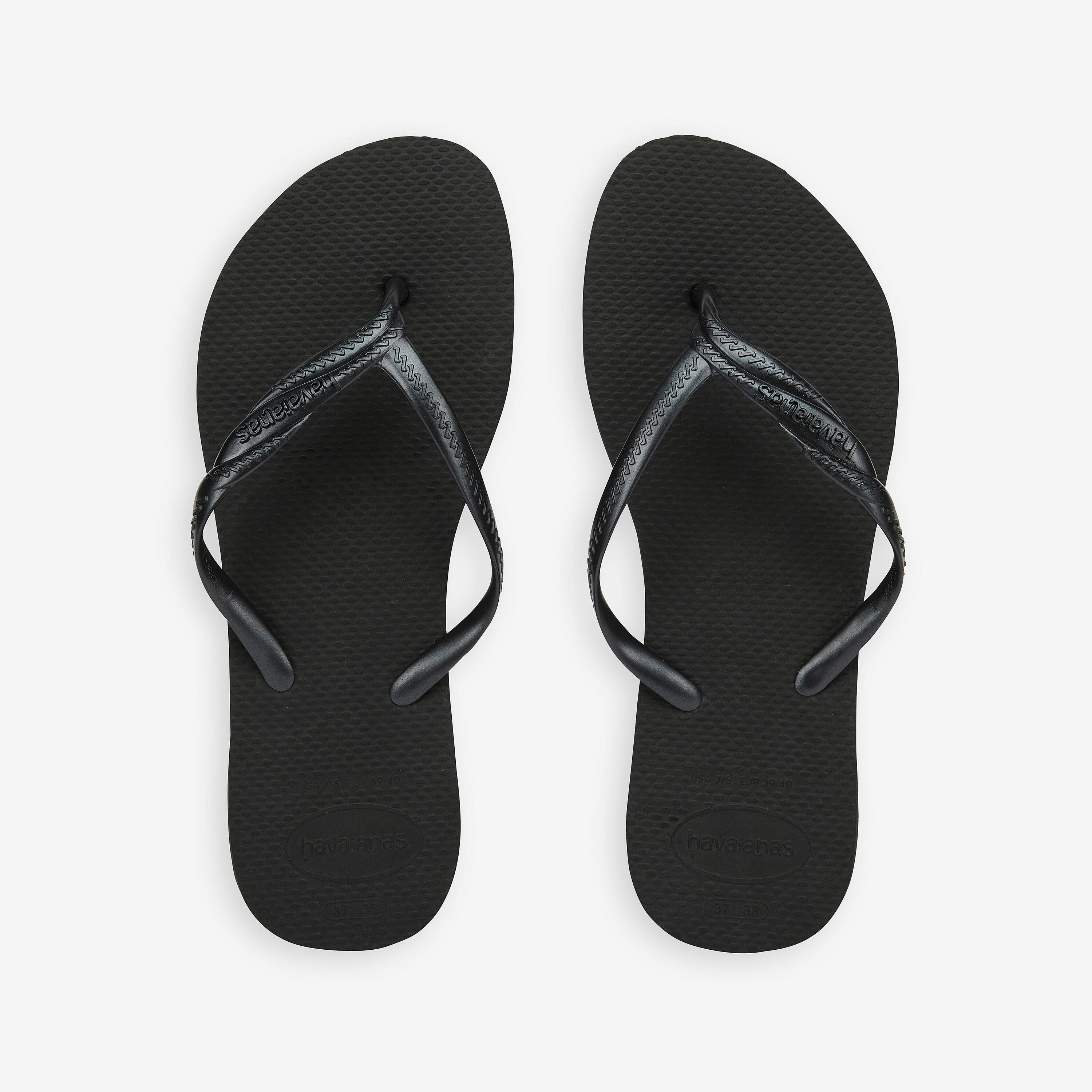 Dames teenslippers Fantasia zwart 3/4