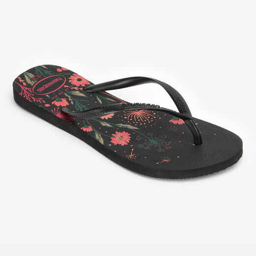 
      Moteriškos šlepetės „Havaianas Slim“, juodos, rožinės
  