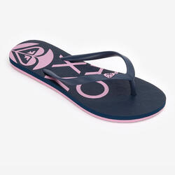 Tongs Femme Roxy - To the sea flower bleu indigo