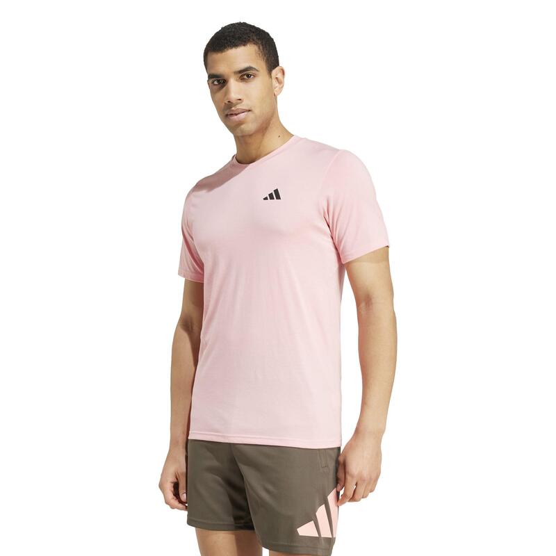 Erkek Spor Tişörtü - Fitness/Kardiyo - Pembe - Adidas