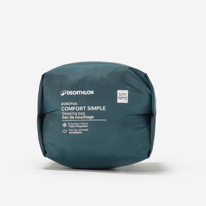Sac dormit camping 10°C, Comfort albastru