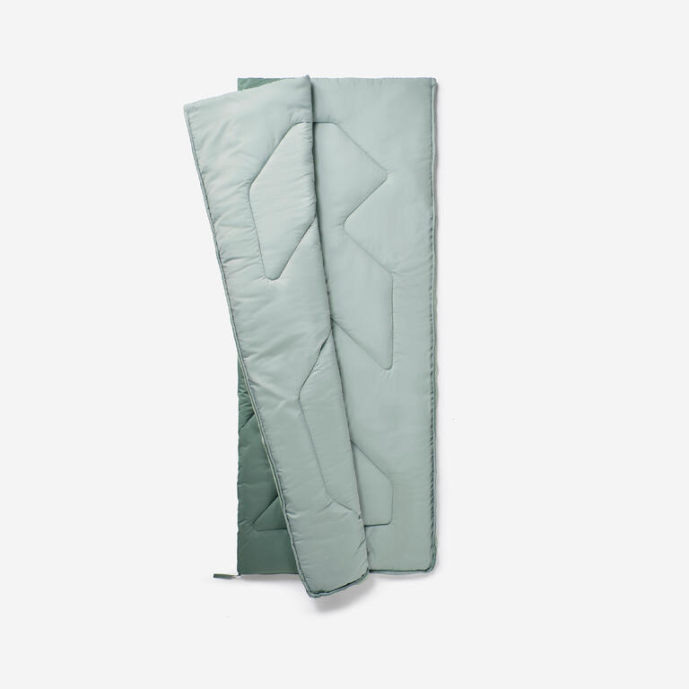 Camping sleeping bag rated to 10°C