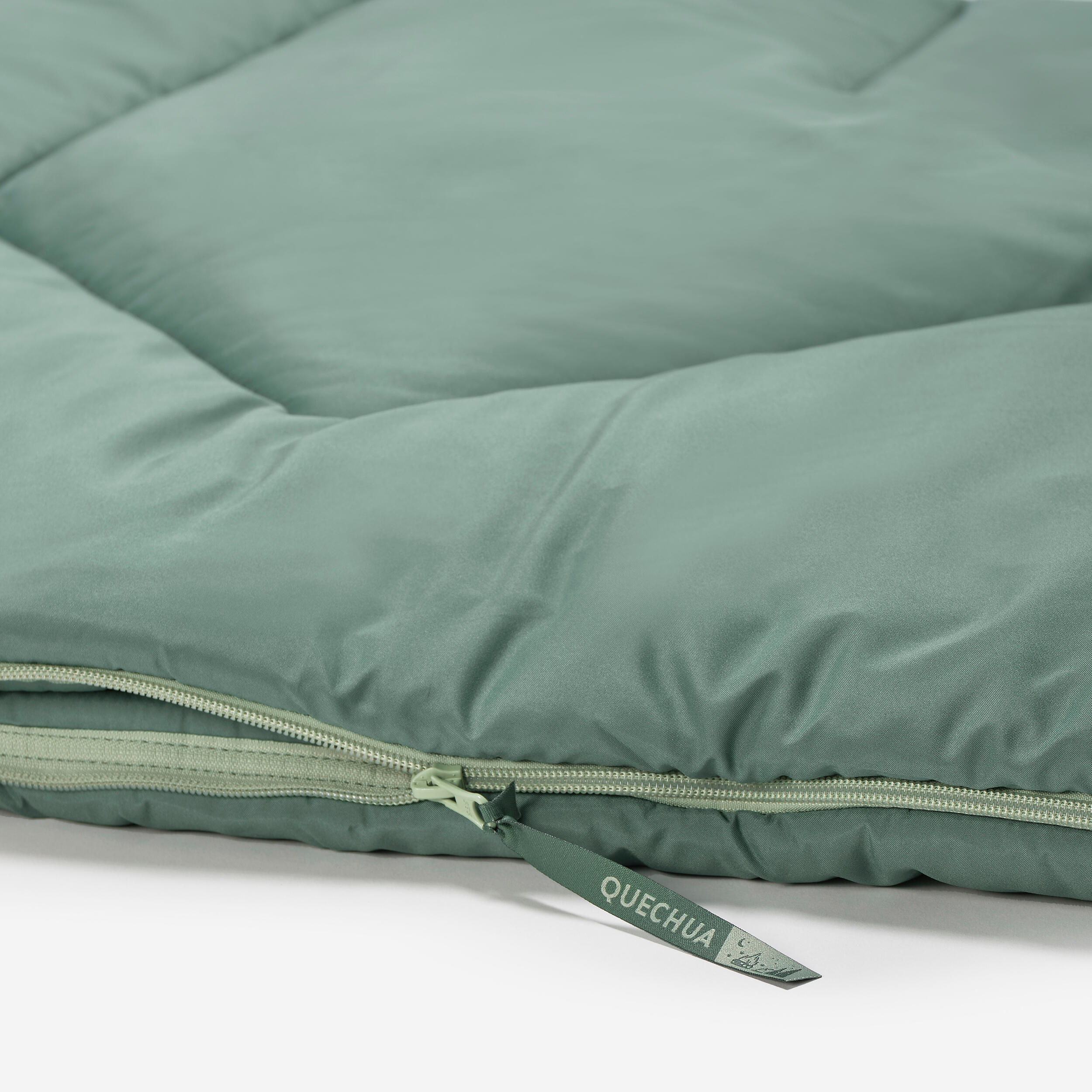 Camping sleeping bag 10°C, Comfort - Green