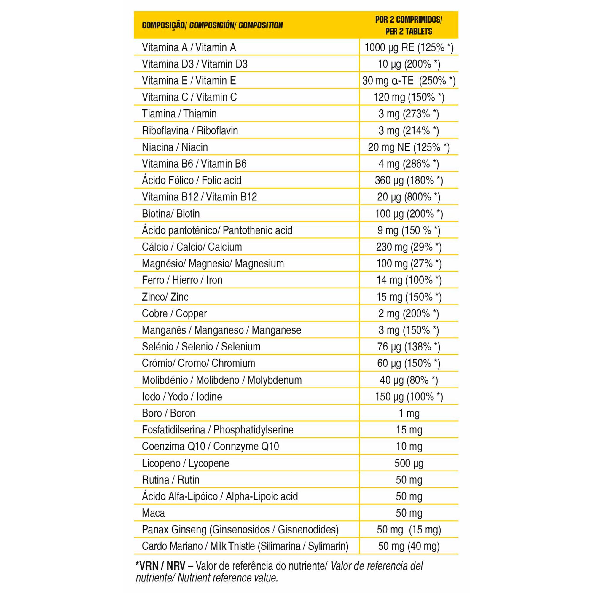 Gold Nutrition Multivitamin 60 Cápsulas 2/2