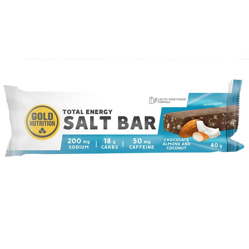 BARRA ENERGÉTICA GOLD NUTRITION TOTAL ENERGY SALT BAR COCO- 40 G      2,55€  GOLD NUTRITION BARRA ENERGÉTICA GOLD NUTRITION TOTAL ENERGY SALT BAR COCO- 40 G  (1)    