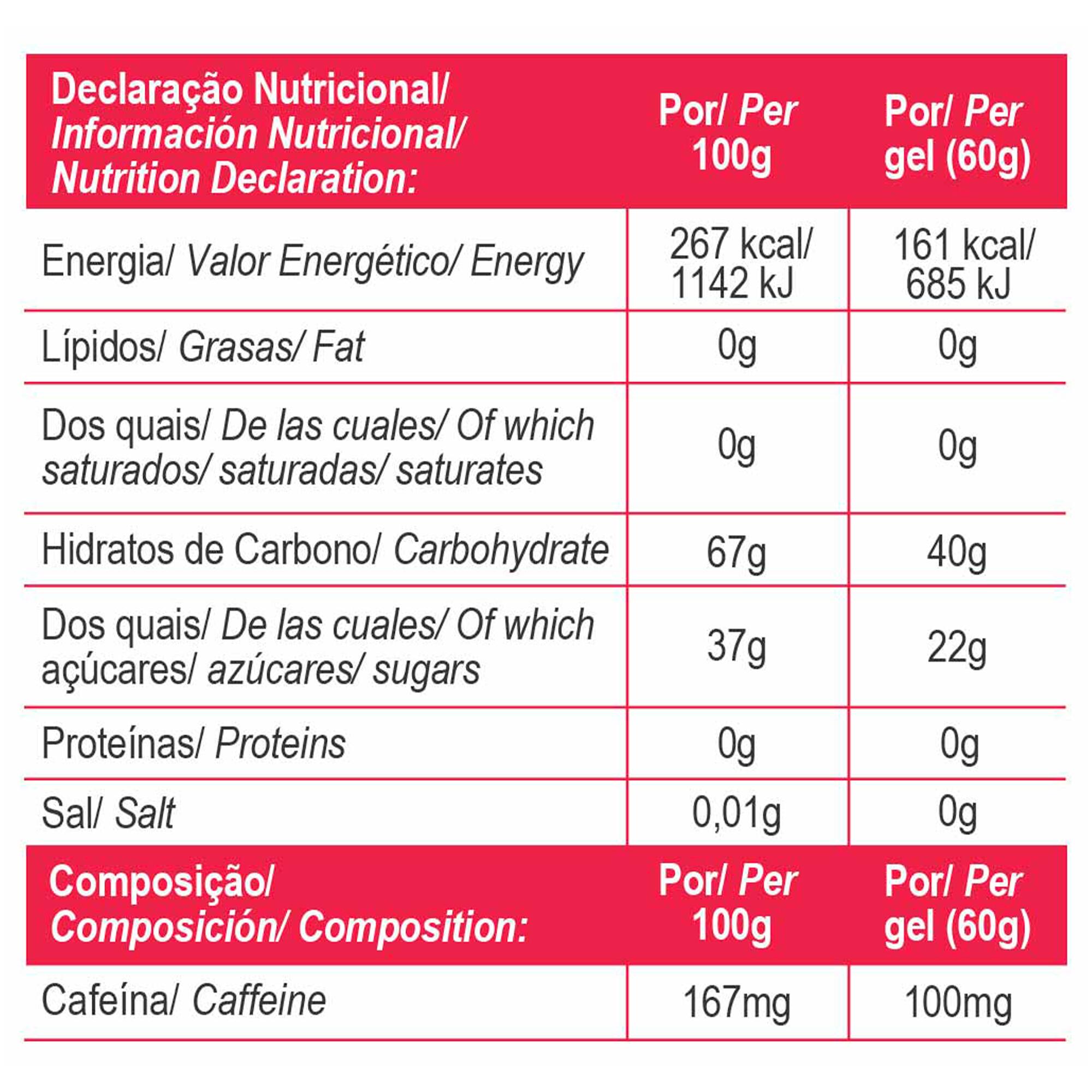 Gel Energético Gold Nutrition Carb Max Boost Morango 60gr 2/2