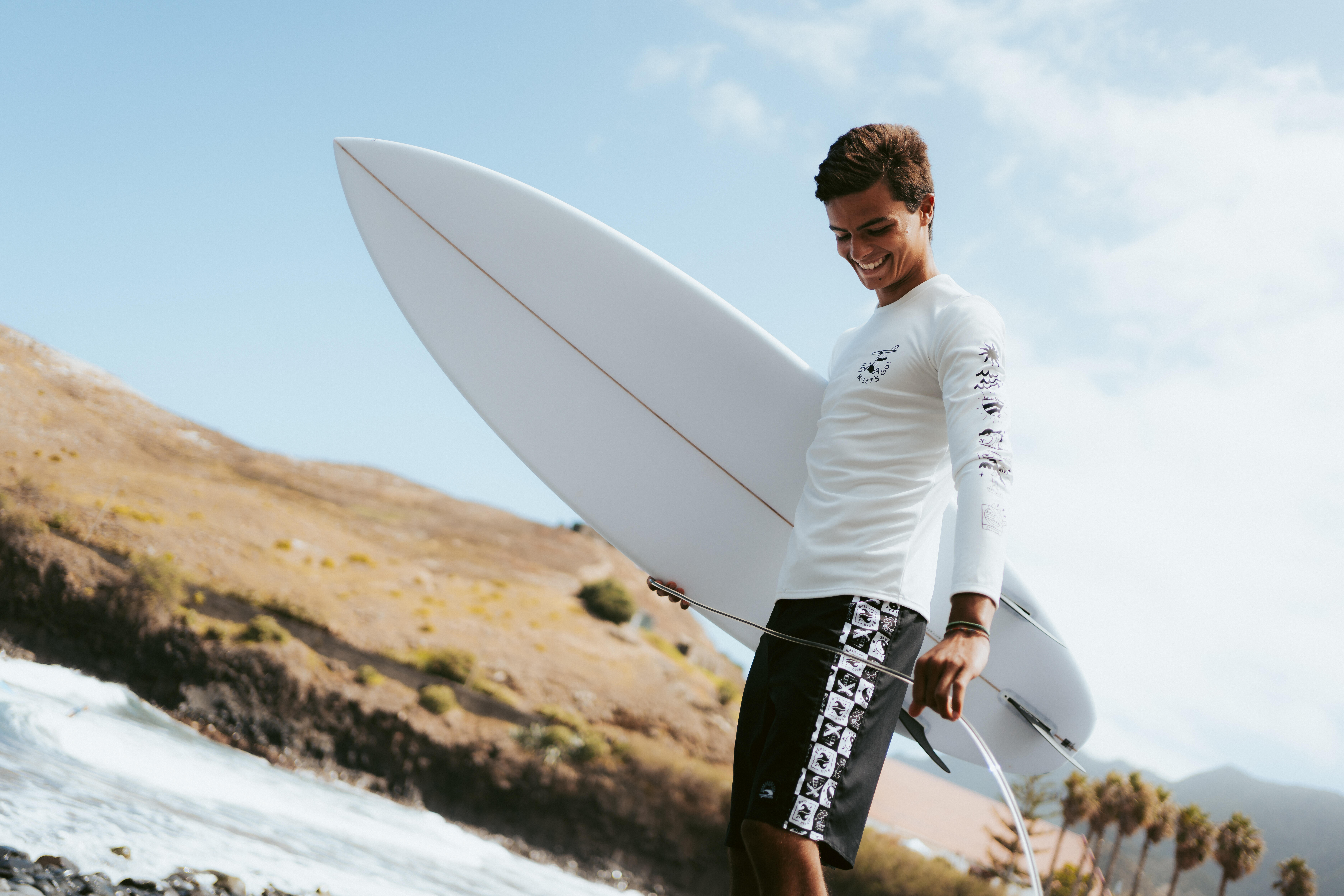 Short de surf garçon - Band noir - OLAIAN