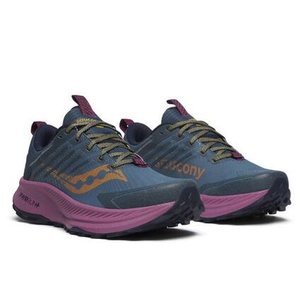 Laufschuhe Trailrunning Damen - Saucony Ride TR2 GTX blau/violett