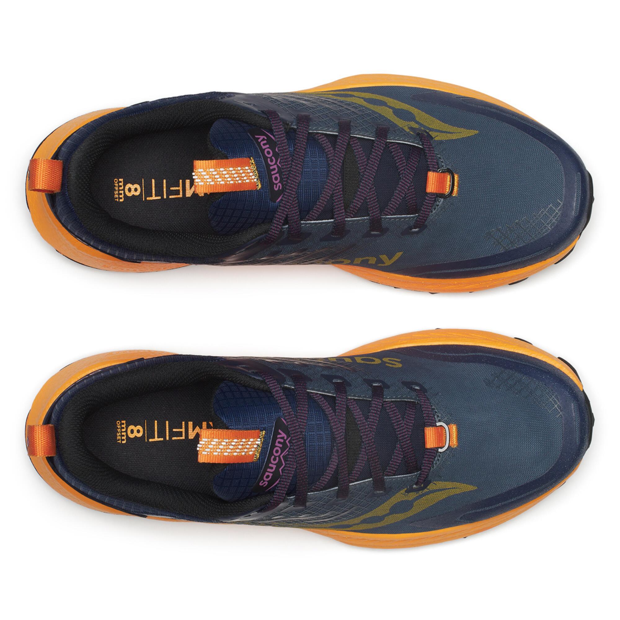 Chaussures de trail Running - Saucony Ride TR2 GTX Bleu/Jaune Homme 2/5