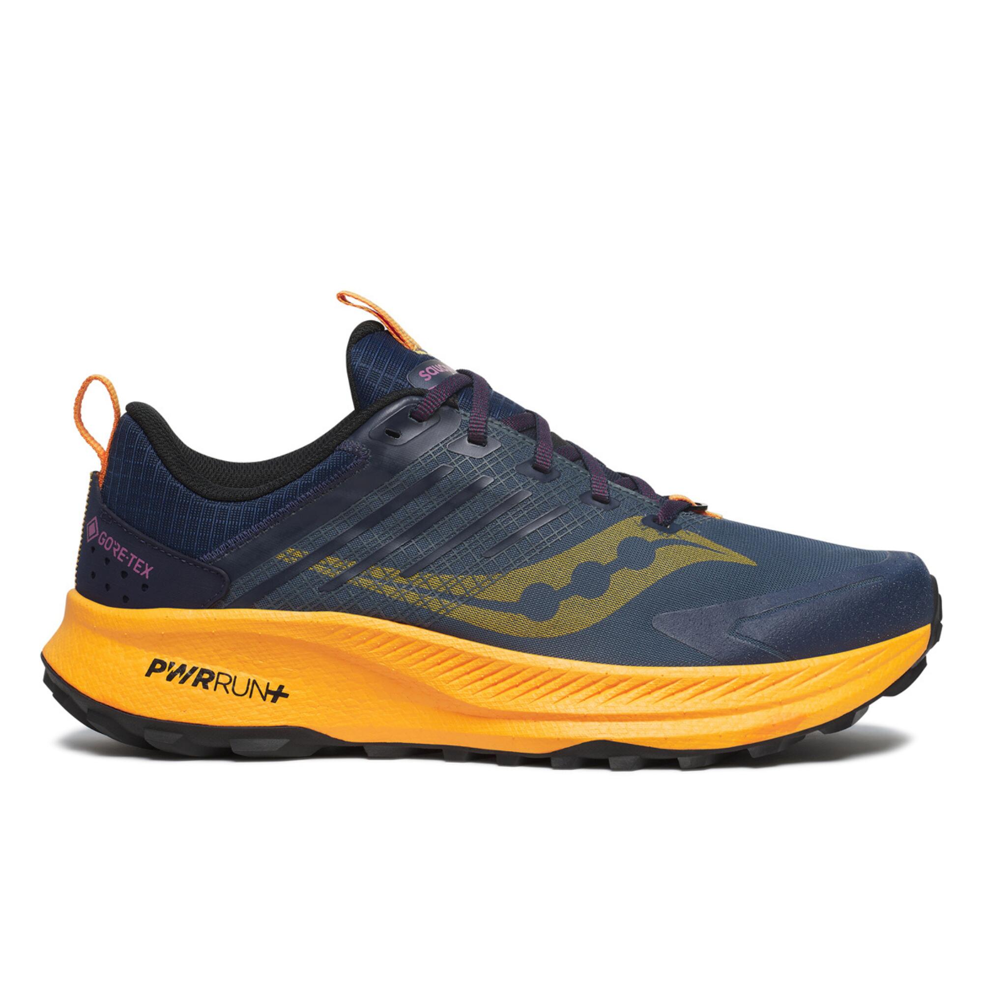 Chaussures de trail Running - Saucony Ride TR2 GTX Bleu/Jaune Homme 4/5