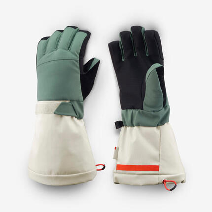 Gants de ski chauds enfant 6-14 ans, SKI500 LONG gris