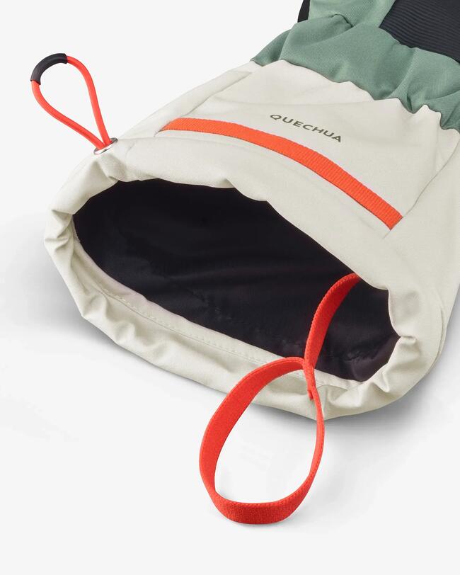 Skihandschuhe Kinder warm wasserdicht - 500 lang grün