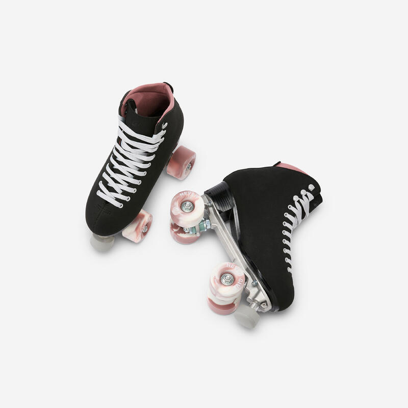 Patine cu rotile Quad Dancing D500 Negru