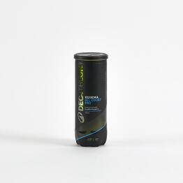 Balle de tennis polyvalente tube de 3 balles, Kuikma All Court Pro